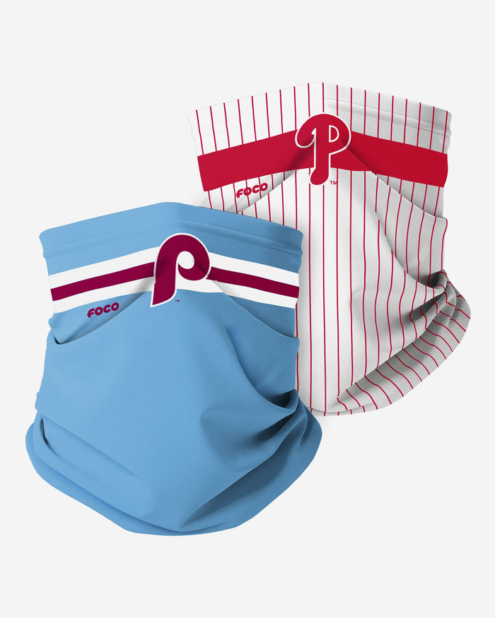 Philadelphia Phillies Stitched 2 Pack Gaiter Scarf FOCO - FOCO.com