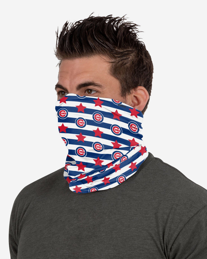 Chicago Cubs Stars & Stripes Gaiter Scarf FOCO - FOCO.com