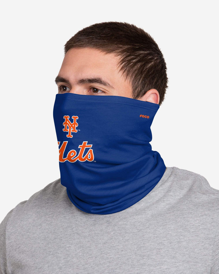 New York Mets Team Logo Stitched Gaiter Scarf FOCO - FOCO.com