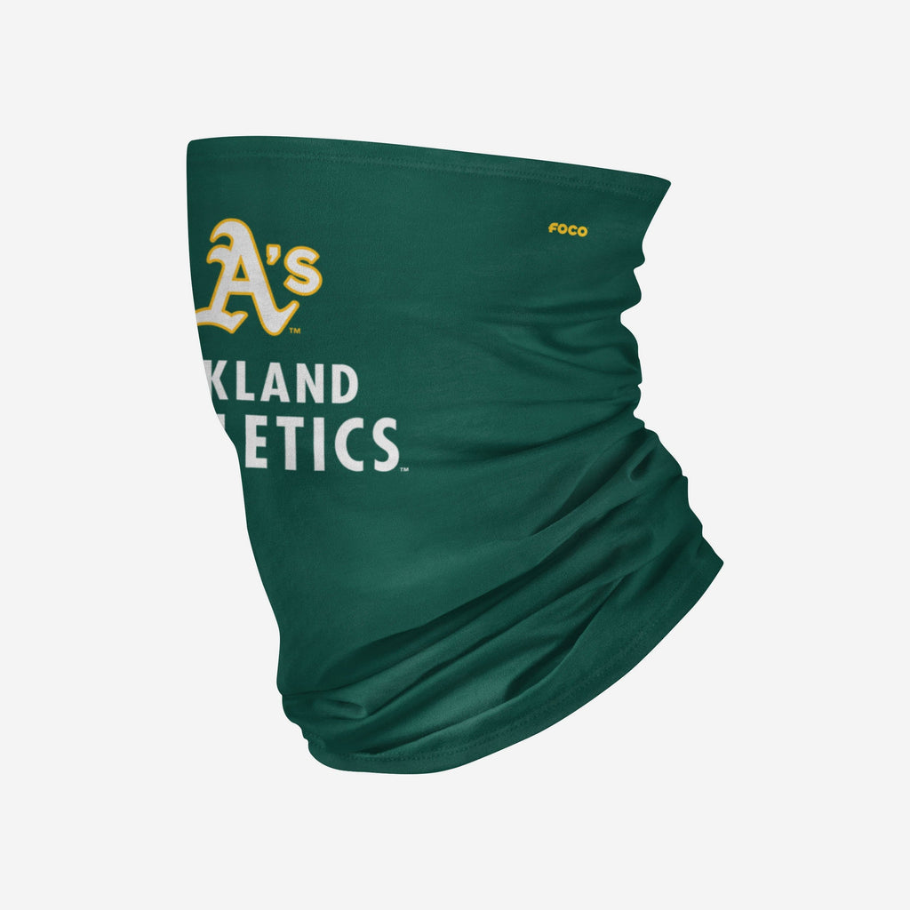 Oakland Athletics Team Logo Stitched Gaiter Scarf FOCO - FOCO.com