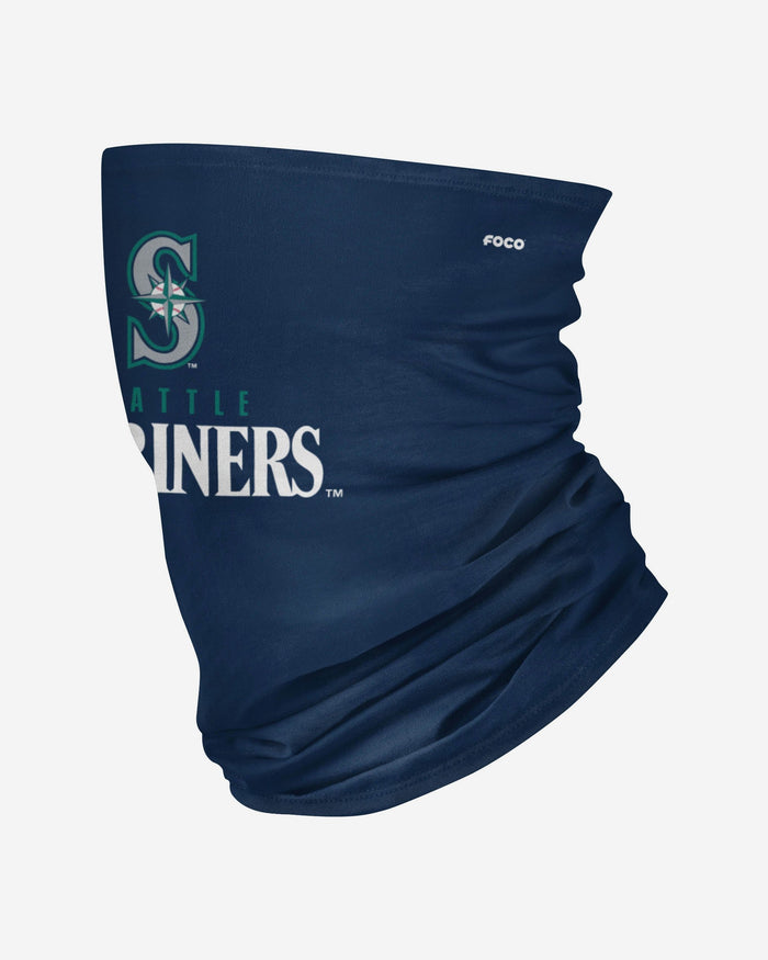 Seattle Mariners Team Logo Stitched Gaiter Scarf FOCO - FOCO.com