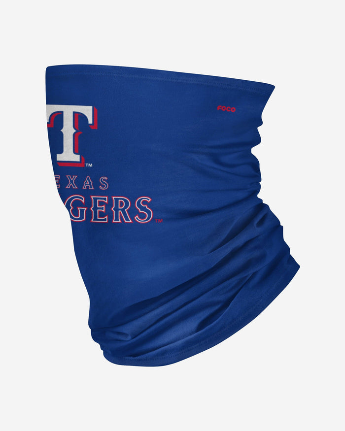 Texas Rangers Team Logo Stitched Gaiter Scarf FOCO - FOCO.com