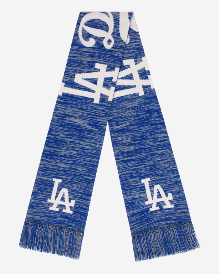 Los Angeles Dodgers Wordmark Big Logo Colorblend Scarf FOCO - FOCO.com
