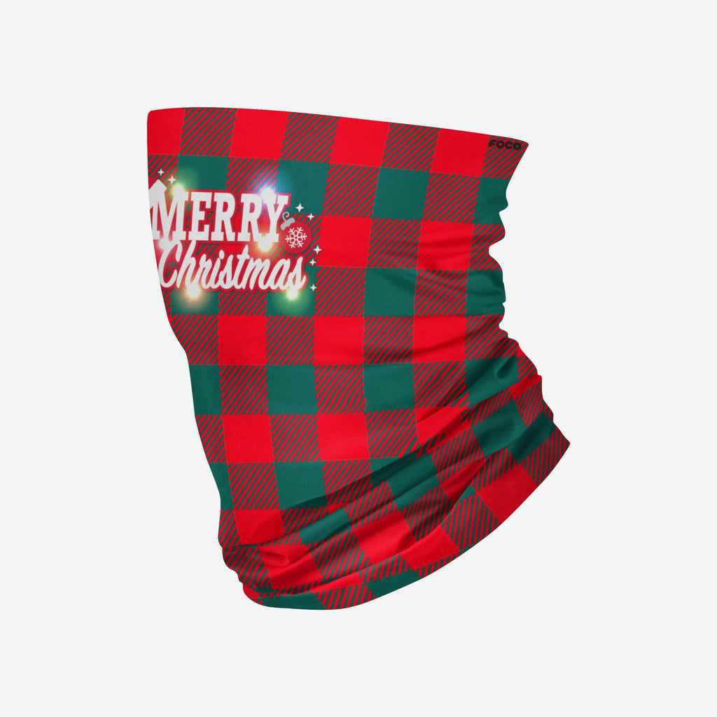 Merry Christmas Light Up Gaiter Scarf FOCO - FOCO.com