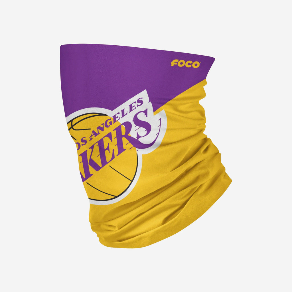 Los Angeles Lakers Big Logo Gaiter Scarf FOCO Adult - FOCO.com