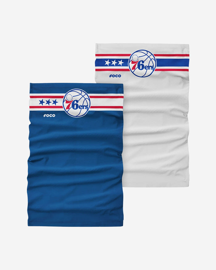 Philadelphia 76ers Stitched 2 Pack Gaiter Scarf FOCO - FOCO.com