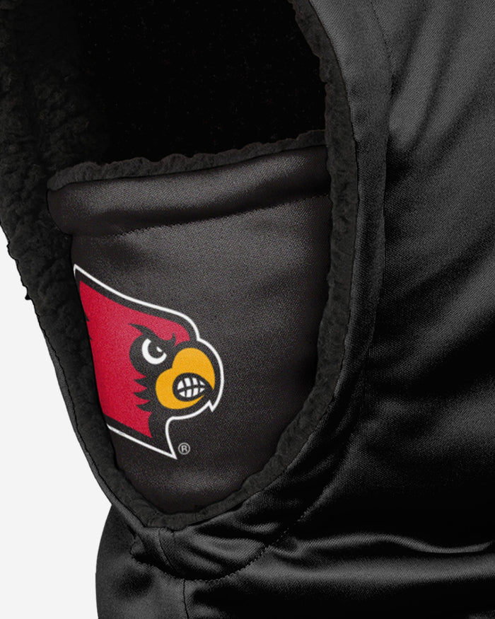 Louisville Cardinals Black Hooded Gaiter FOCO - FOCO.com