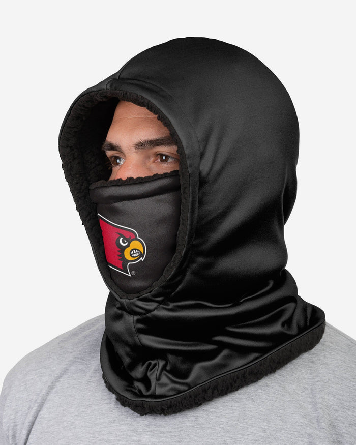Louisville Cardinals Black Hooded Gaiter FOCO - FOCO.com