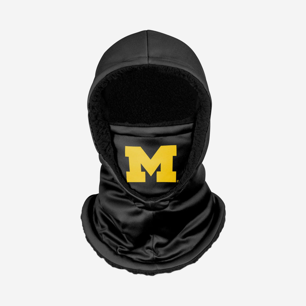 Michigan Wolverines Black Hooded Gaiter FOCO - FOCO.com