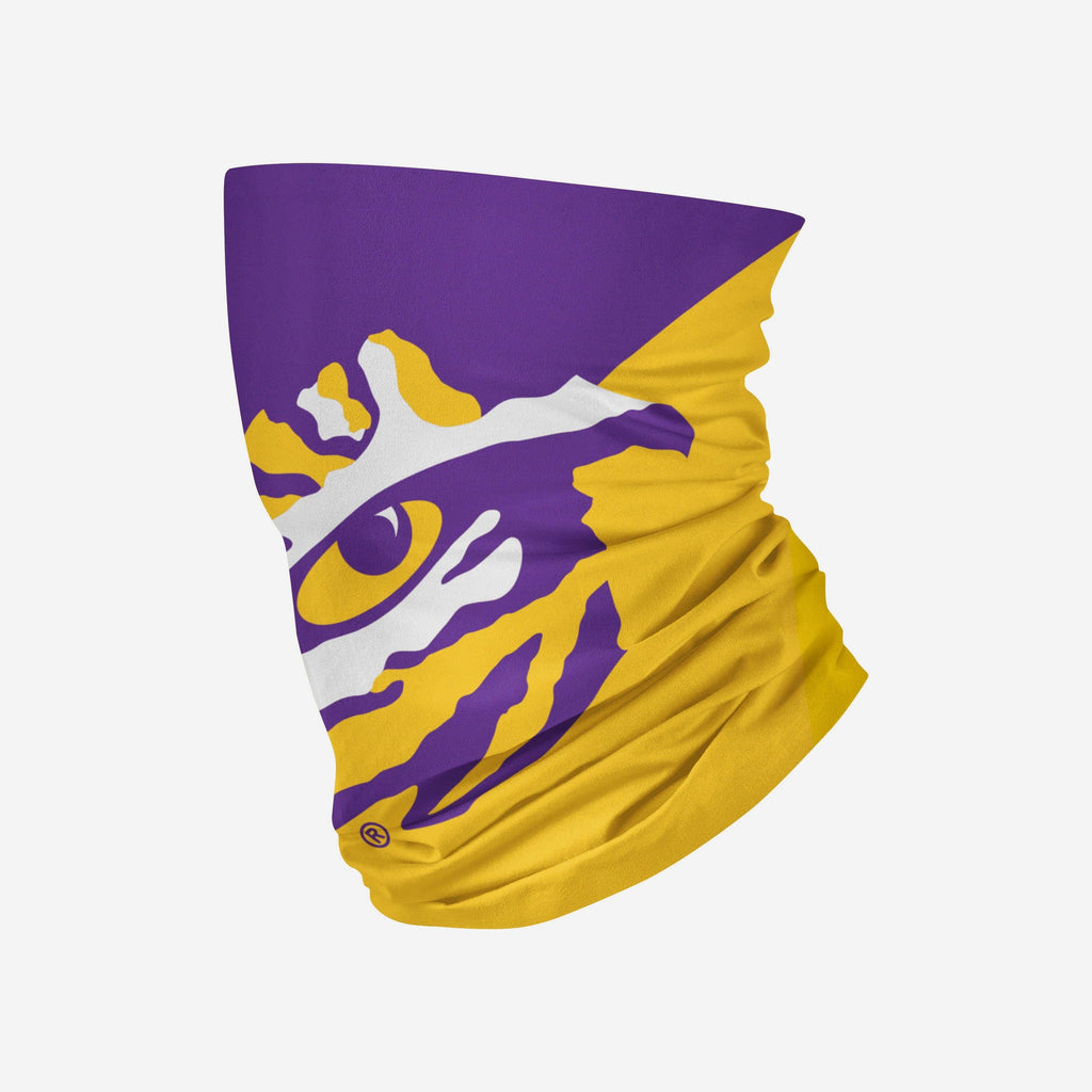 LSU Tigers Big Logo Gaiter Scarf FOCO - FOCO.com