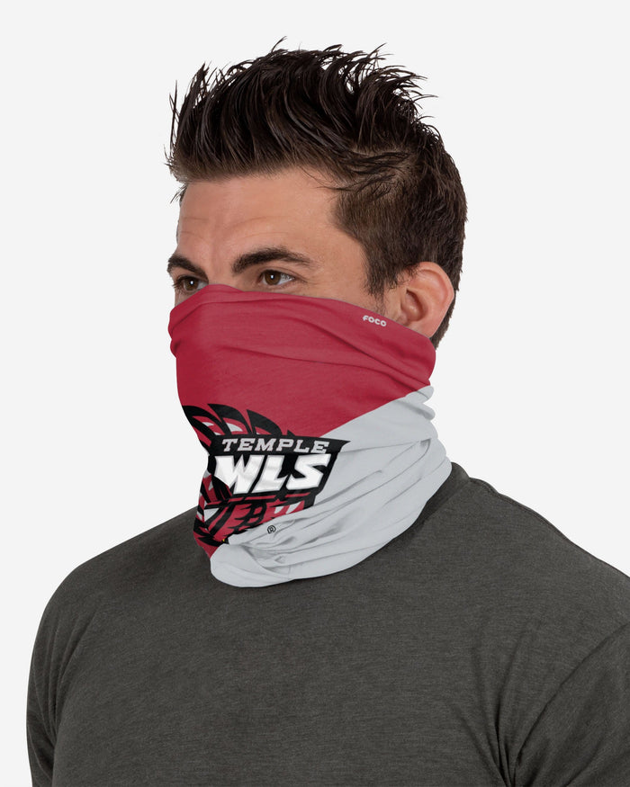 Temple Owls Big Logo Gaiter Scarf FOCO - FOCO.com