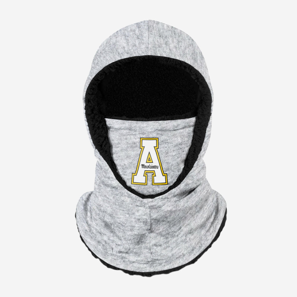 Appalachian State Mountaineers Heather Grey Big Logo Hooded Gaiter FOCO - FOCO.com