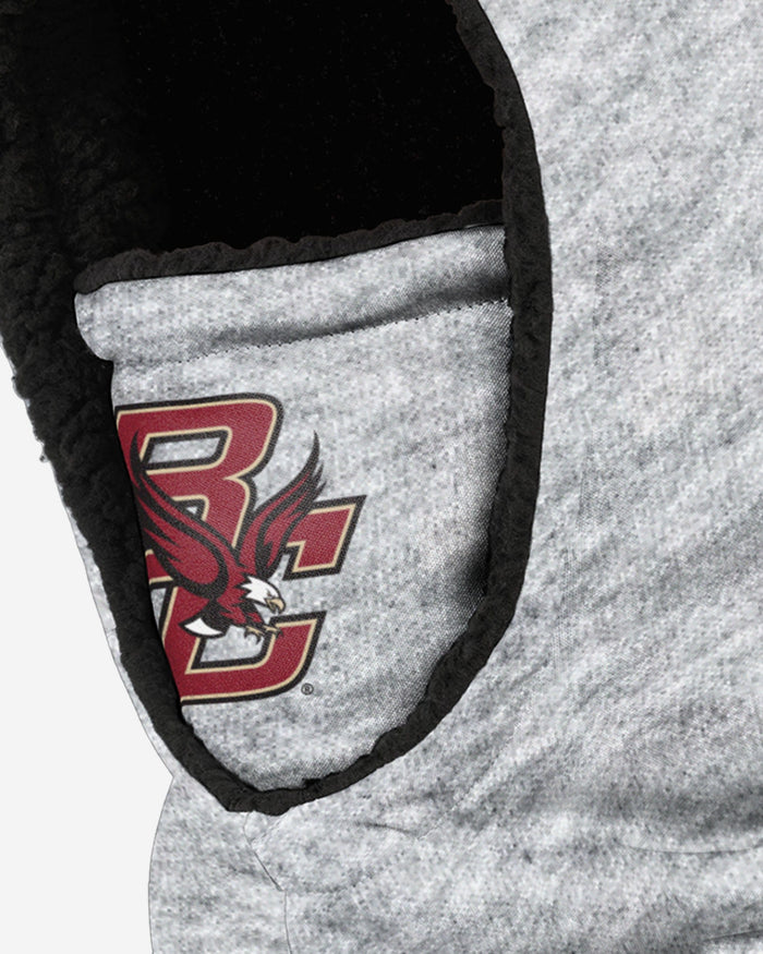 Boston College Eagles Heather Grey Big Logo Hooded Gaiter FOCO - FOCO.com