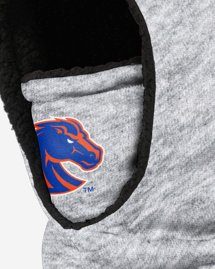 Boise State Broncos Heather Grey Big Logo Hooded Gaiter FOCO - FOCO.com