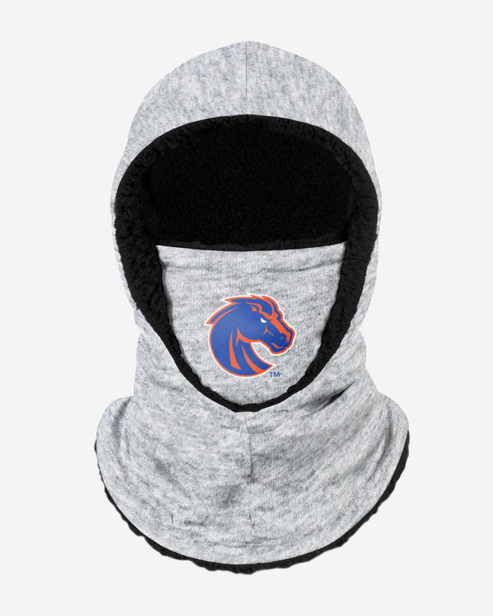 Boise State Broncos Heather Grey Big Logo Hooded Gaiter FOCO - FOCO.com