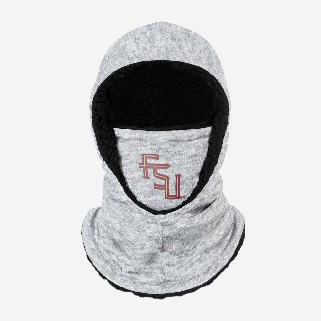 Florida State Seminoles Heather Grey Big Logo Hooded Gaiter FOCO - FOCO.com