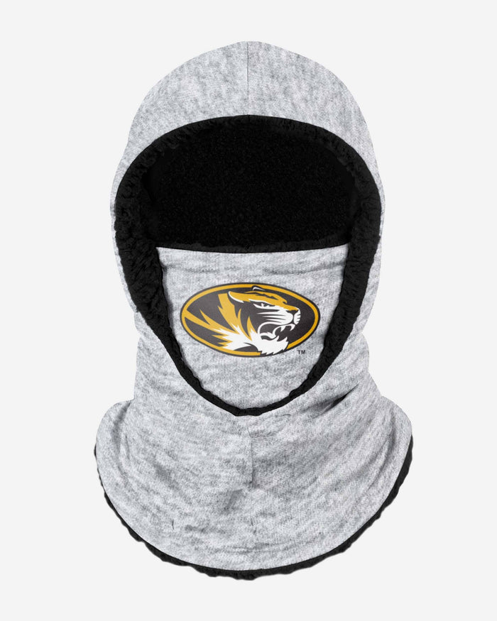 Missouri Tigers Heather Grey Big Logo Hooded Gaiter FOCO - FOCO.com