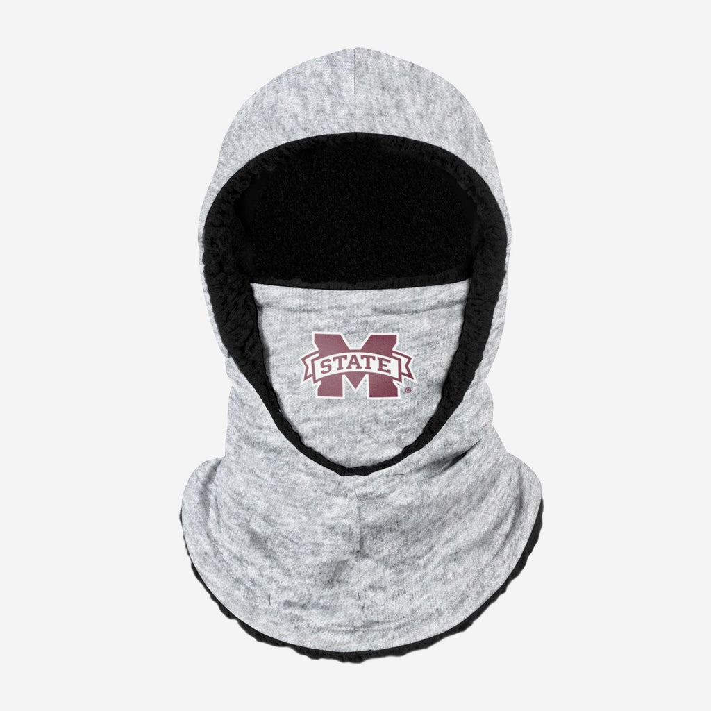 Mississippi State Bulldogs Heather Grey Big Logo Hooded Gaiter FOCO - FOCO.com