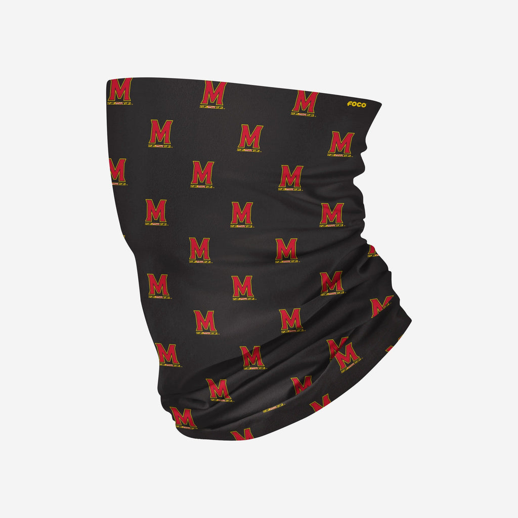 Maryland Terrapins Mini Print Logo Gaiter Scarf FOCO - FOCO.com