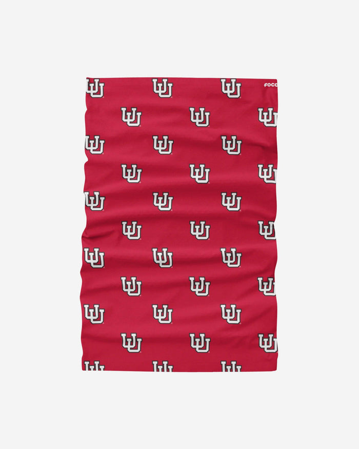 Utah Utes Mini Print Logo Gaiter Scarf FOCO - FOCO.com