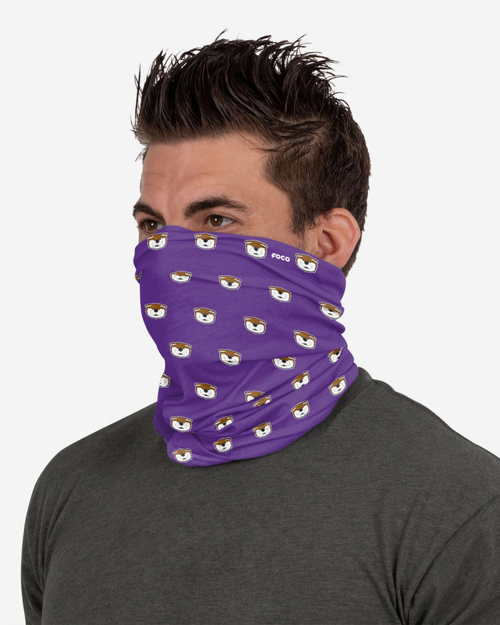 Mike The Tiger LSU Tigers Mini Print Mascot Gaiter Scarf FOCO - FOCO.com