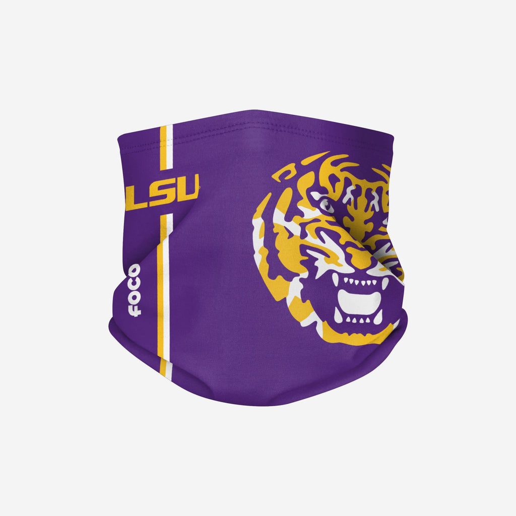 LSU Tigers On-Field Sideline Logo Gaiter Scarf FOCO - FOCO.com