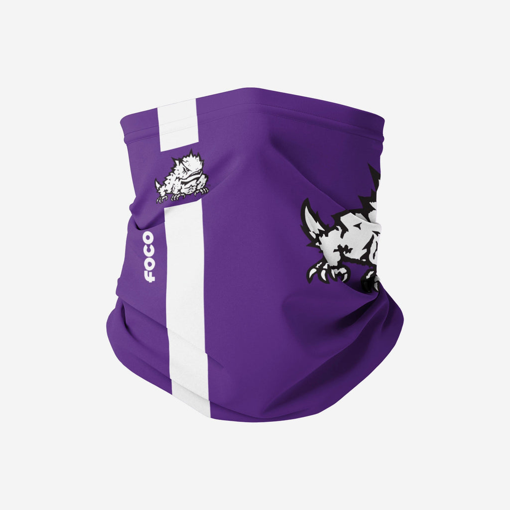 TCU Horned Frogs On-Field Sideline Logo Gaiter Scarf FOCO - FOCO.com