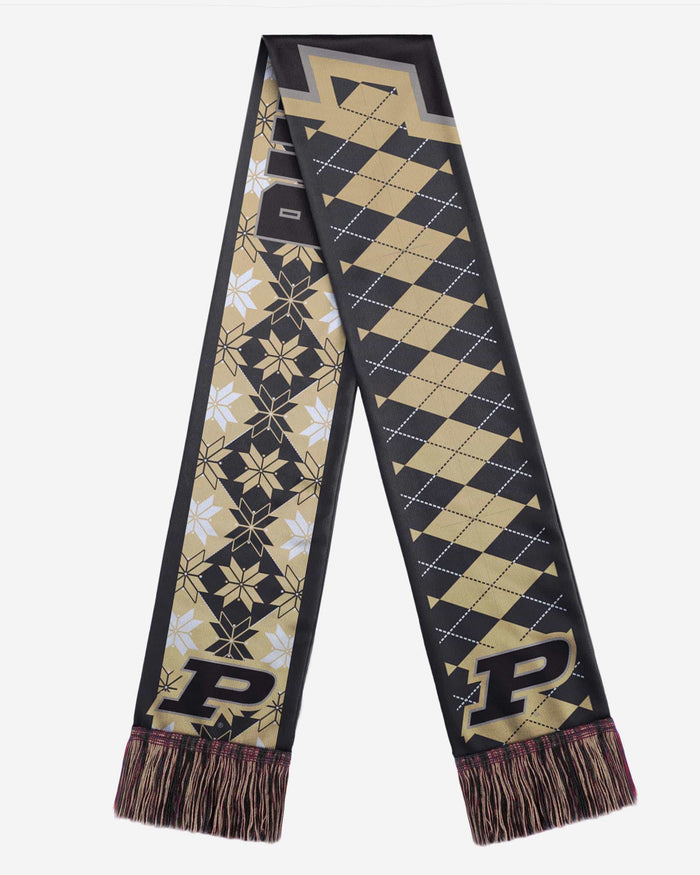 Purdue Boilermakers Reversible Ugly Scarf FOCO - FOCO.com