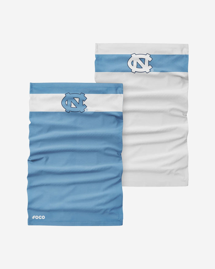 North Carolina Tar Heels Stitched 2 Pack Gaiter Scarf FOCO - FOCO.com