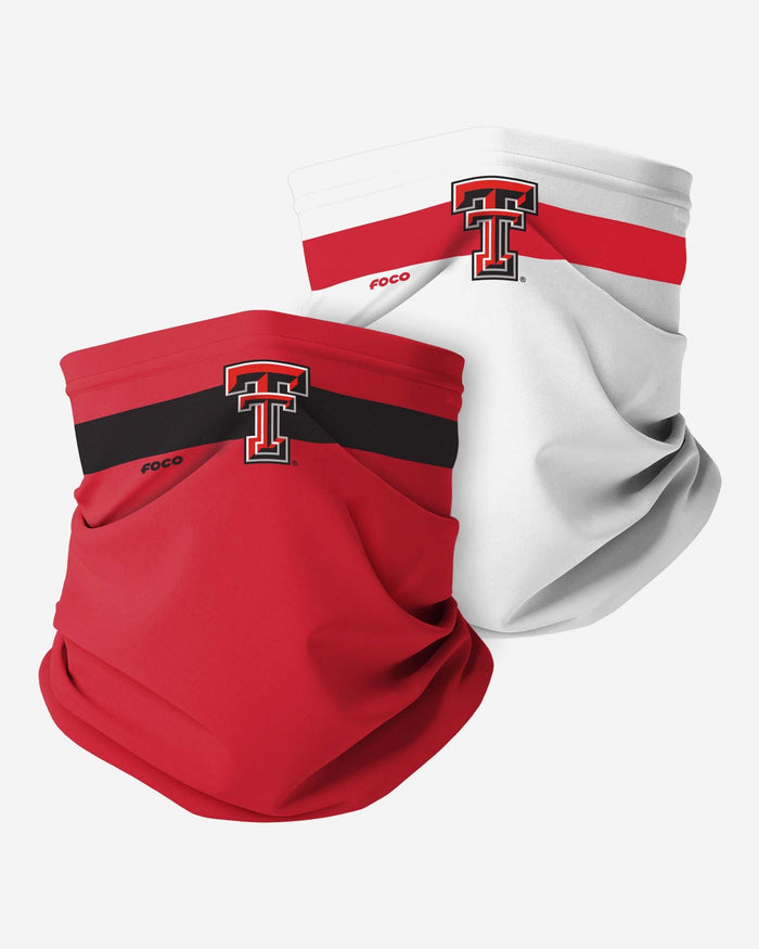 Texas Tech Red Raiders Stitched 2 Pack Gaiter Scarf FOCO - FOCO.com
