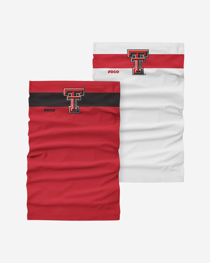 Texas Tech Red Raiders Stitched 2 Pack Gaiter Scarf FOCO - FOCO.com