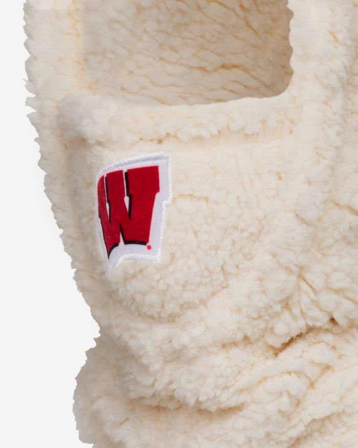 Wisconsin Badgers Sherpa Hooded Gaiter FOCO - FOCO.com