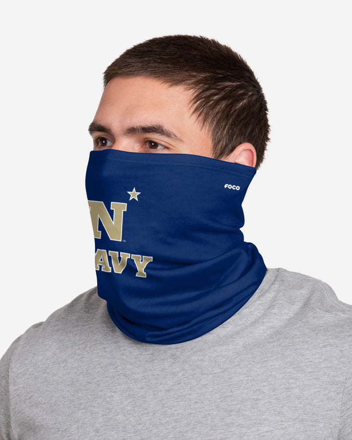 Navy Midshipmen Team Logo Stitched Gaiter Scarf FOCO - FOCO.com