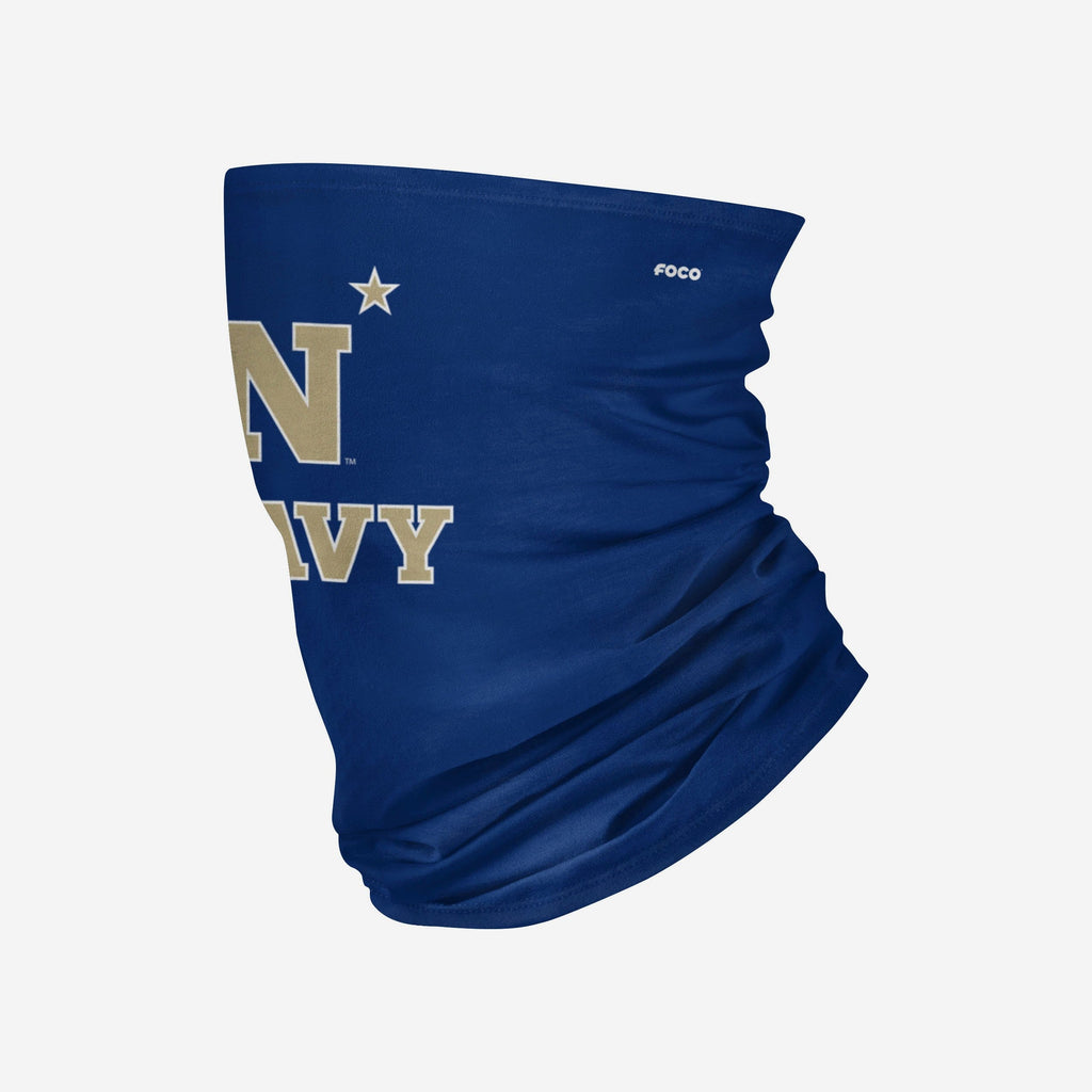 Navy Midshipmen Team Logo Stitched Gaiter Scarf FOCO - FOCO.com