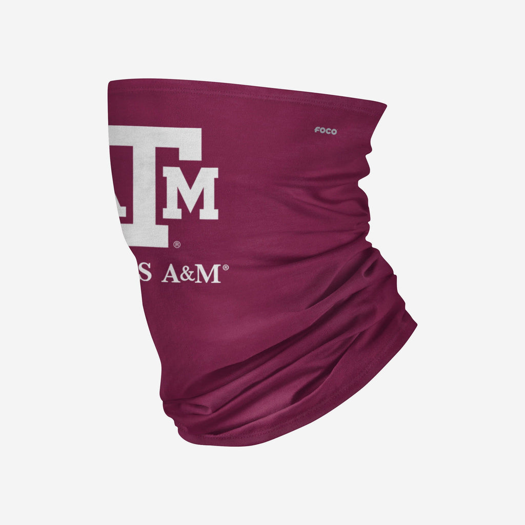 Texas A&M Aggies Team Logo Stitched Gaiter Scarf FOCO - FOCO.com