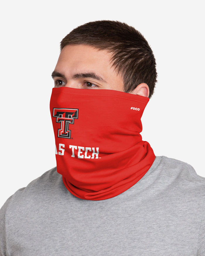 Texas Tech Red Raiders Team Logo Stitched Gaiter Scarf FOCO - FOCO.com