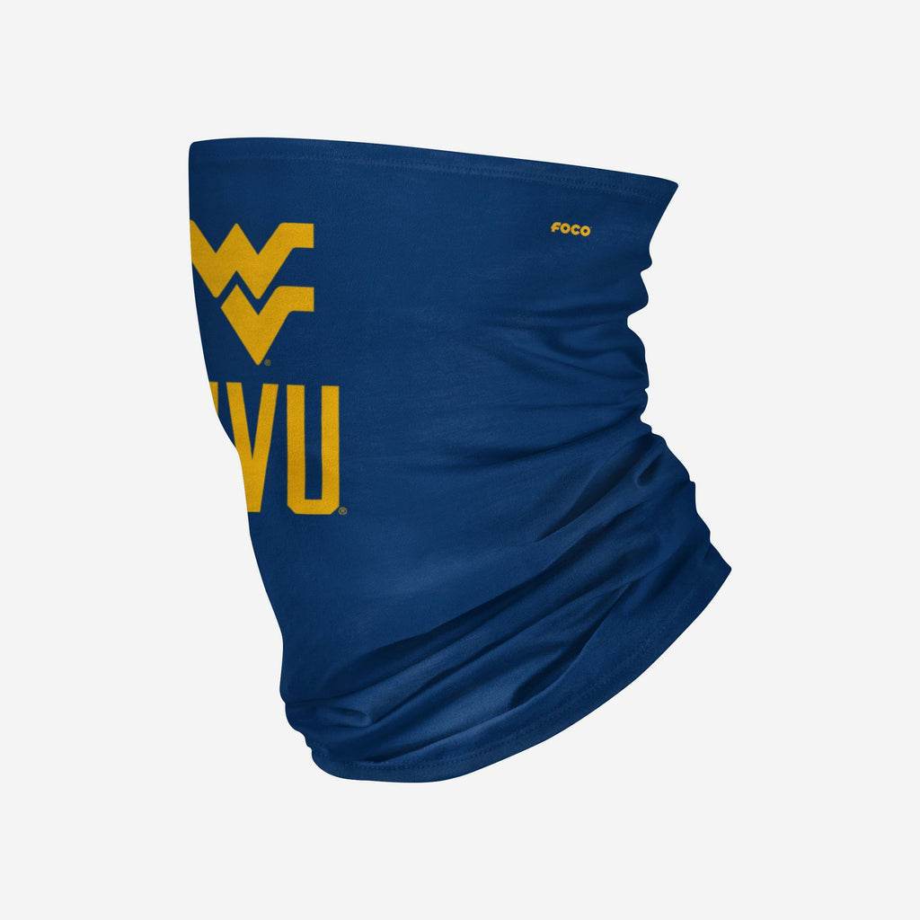 West Virginia Mountaineers Team Logo Stitched Gaiter Scarf FOCO - FOCO.com