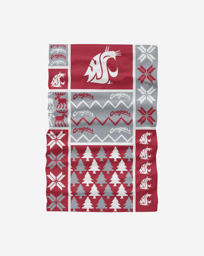 Washington State Cougars Busy Block Gaiter Scarf FOCO - FOCO.com