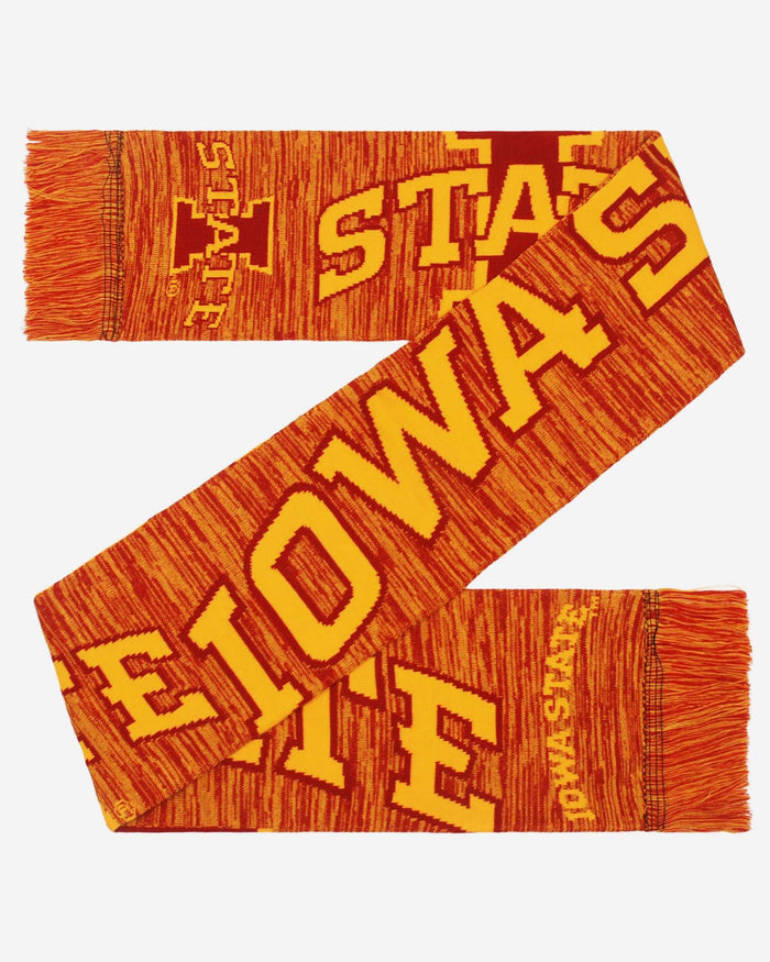 Iowa State Cyclones Wordmark Big Logo Colorblend Scarf FOCO - FOCO.com