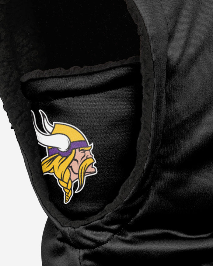 Minnesota Vikings Black Hooded Gaiter FOCO - FOCO.com
