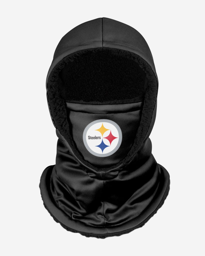 Pittsburgh Steelers Black Hooded Gaiter FOCO - FOCO.com