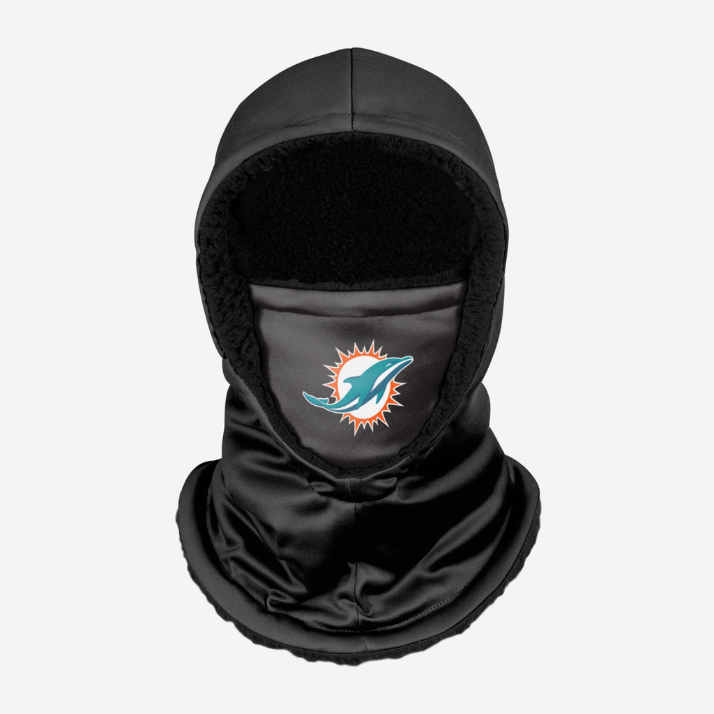 Miami Dolphins Black Hooded Gaiter FOCO - FOCO.com