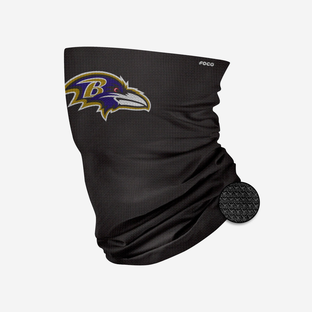 Baltimore Ravens Big Logo Waffle Gaiter Scarf FOCO - FOCO.com