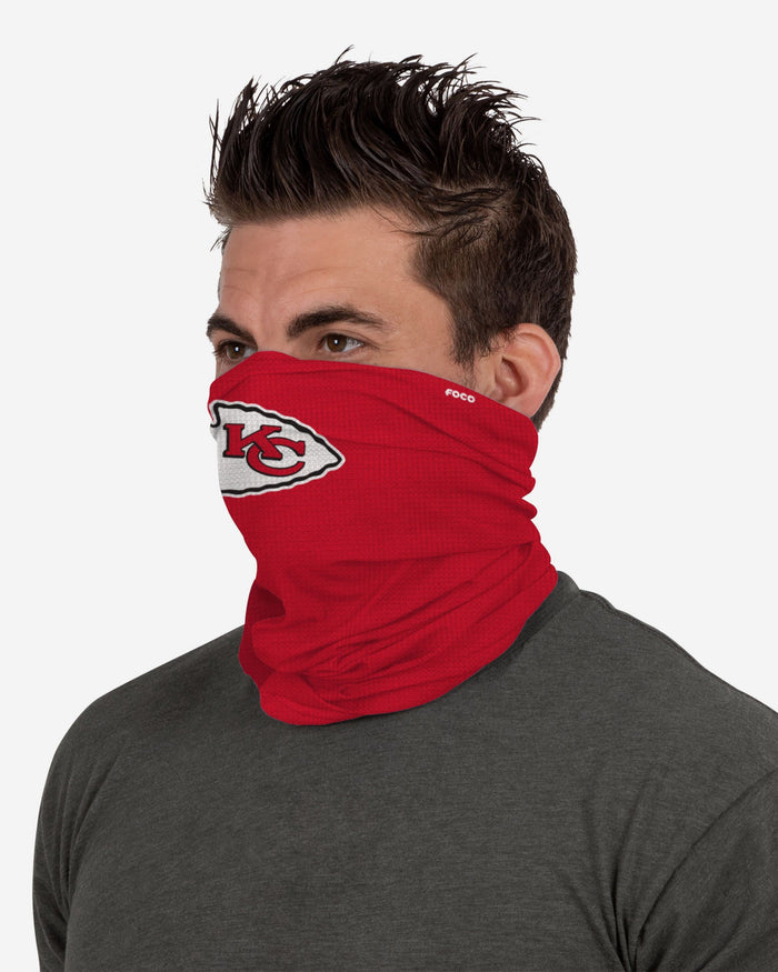 Kansas City Chiefs Big Logo Waffle Gaiter Scarf FOCO - FOCO.com