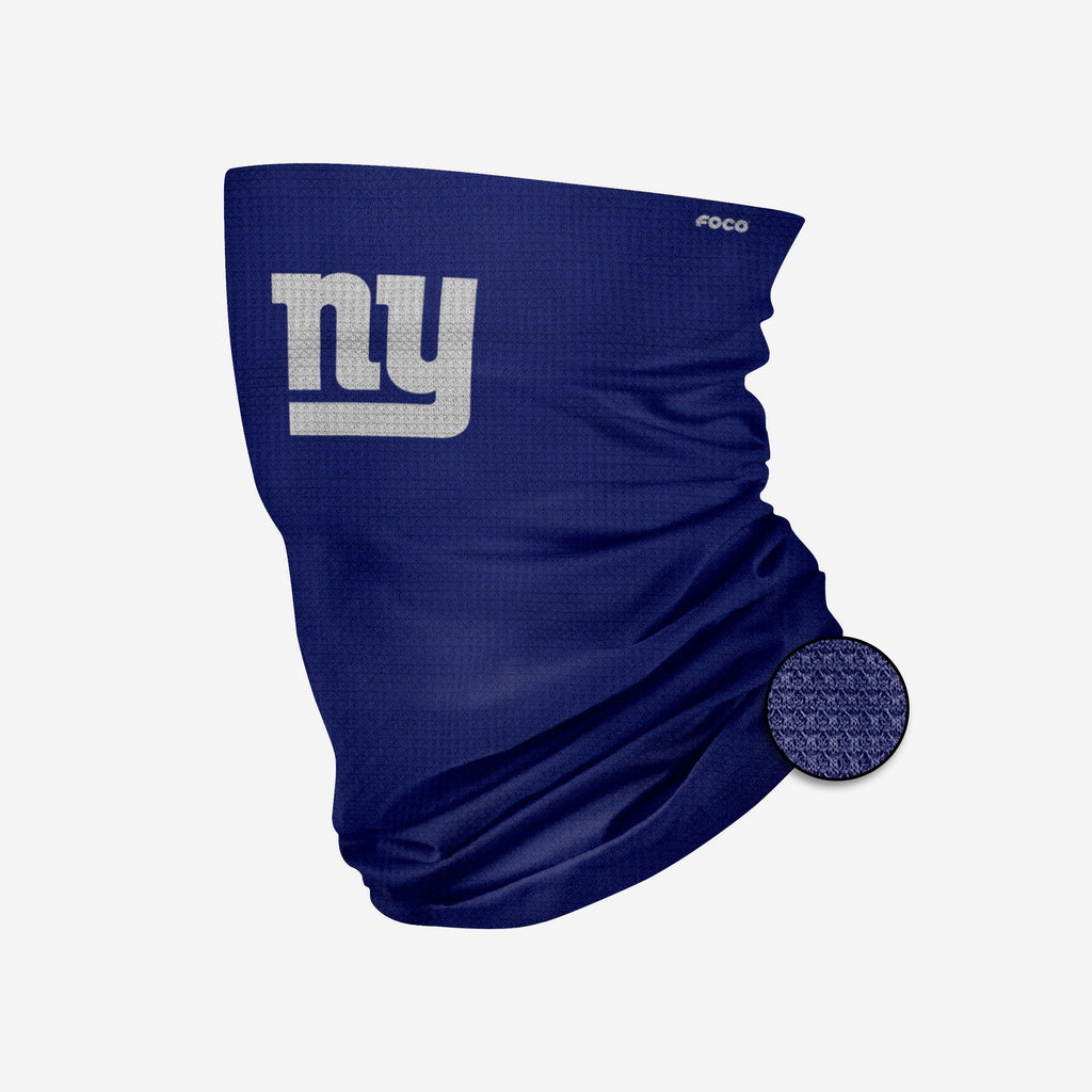 New York Giants Big Logo Waffle Gaiter Scarf FOCO - FOCO.com