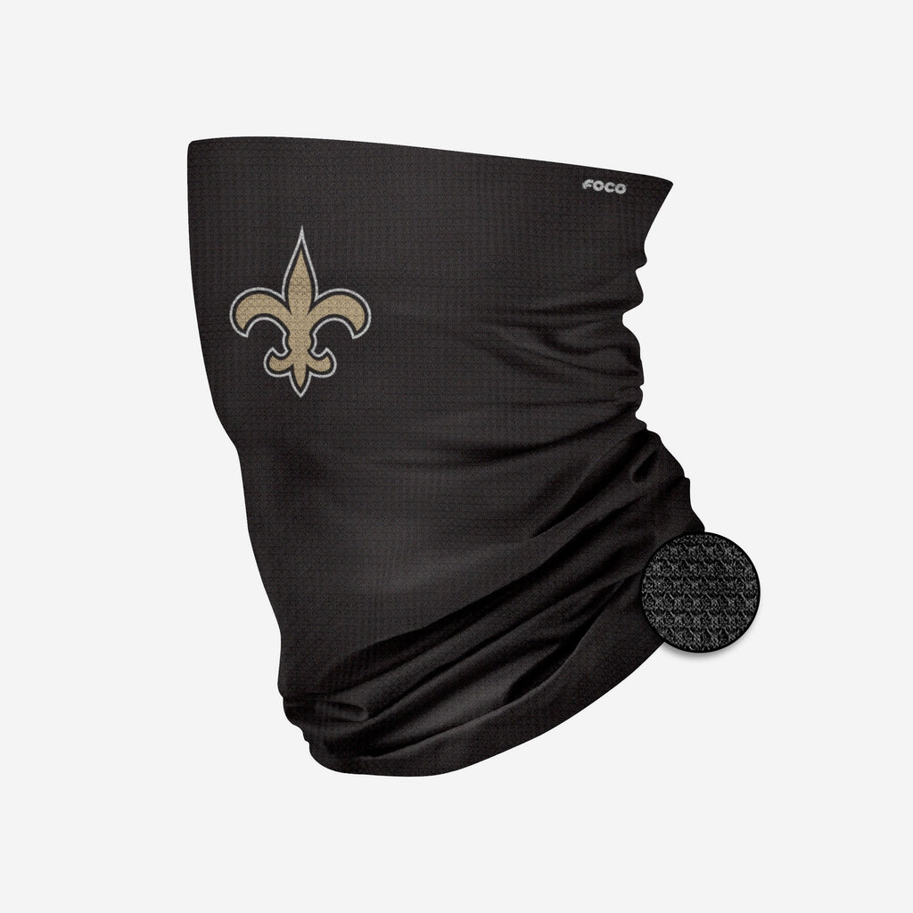 New Orleans Saints Big Logo Waffle Gaiter Scarf FOCO - FOCO.com