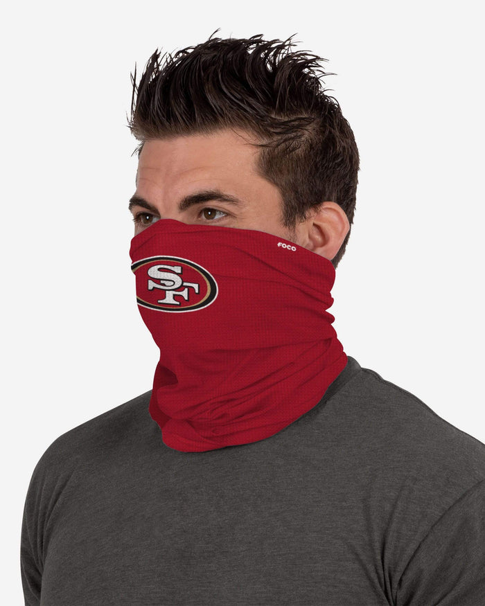 San Francisco 49ers Big Logo Waffle Gaiter Scarf FOCO - FOCO.com