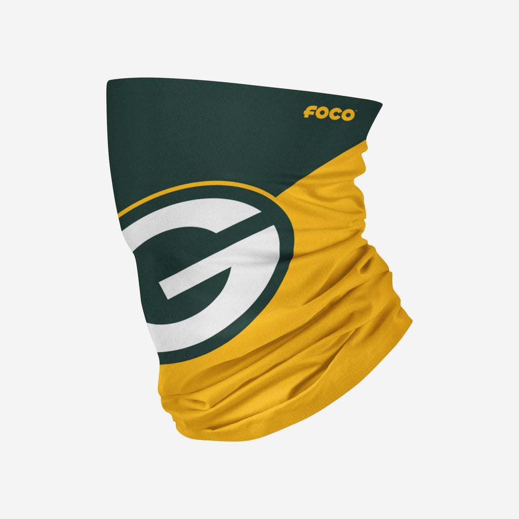 Green Bay Packers Big Logo Gaiter Scarf FOCO Adult - FOCO.com