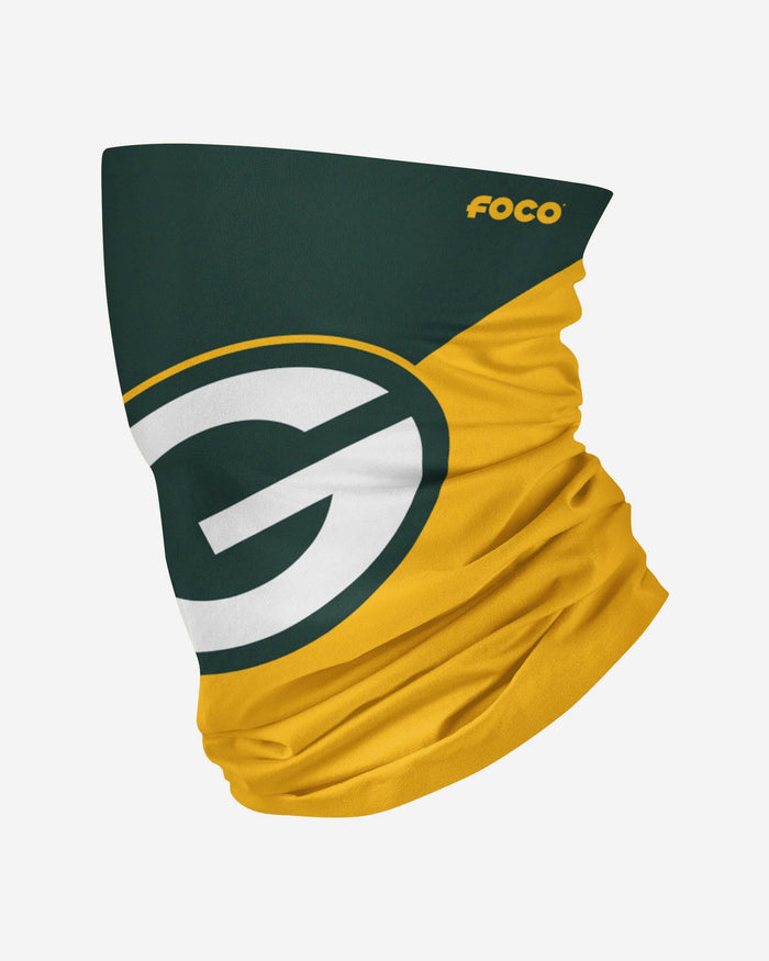 Green Bay Packers Big Logo Gaiter Scarf FOCO Adult - FOCO.com