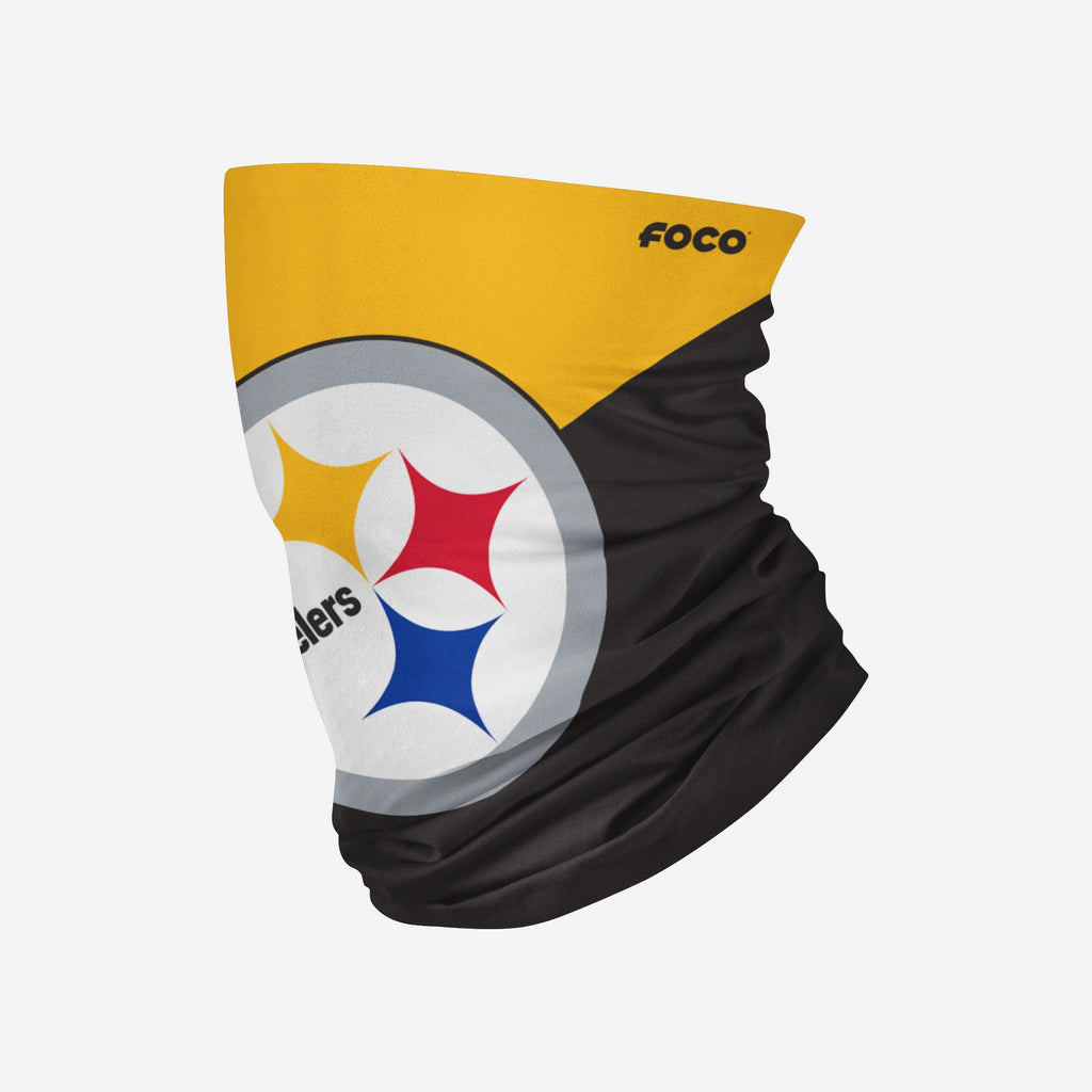 Pittsburgh Steelers Big Logo Gaiter Scarf FOCO Adult - FOCO.com